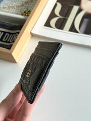 DIOR | Freesia Caro Card Holder In Navy Blue - 5