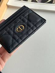 DIOR | Freesia Caro Card Holder In Navy Blue - 3