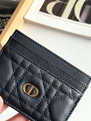 DIOR | Freesia Caro Card Holder In Navy Blue - 2