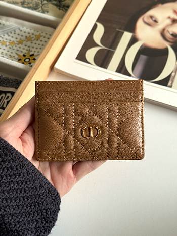 DIOR | Freesia Caro Card Holder In Brown
