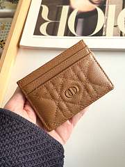 DIOR | Freesia Caro Card Holder In Brown - 4
