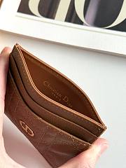 DIOR | Freesia Caro Card Holder In Brown - 2