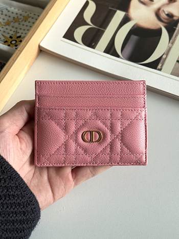 DIOR | Freesia Caro Card Holder In Pink