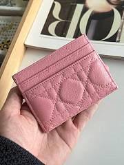 DIOR | Freesia Caro Card Holder In Pink - 4