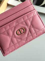 DIOR | Freesia Caro Card Holder In Pink - 3