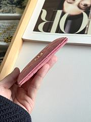 DIOR | Freesia Caro Card Holder In Pink - 2