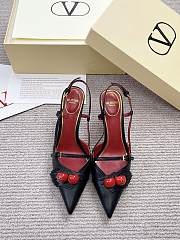 VALENTINO | 80mm Garavani Cherryfic Slingback In Black - 1