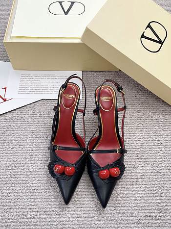 VALENTINO | 80mm Garavani Cherryfic Slingback In Black