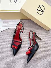 VALENTINO | 80mm Garavani Cherryfic Slingback In Black - 2