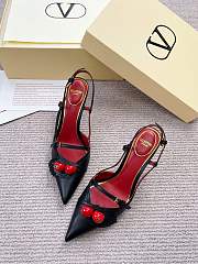 VALENTINO | 80mm Garavani Cherryfic Slingback In Black - 3