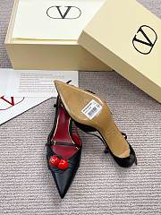VALENTINO | 50mm Garavani Cherryfic Slingback In Black - 2