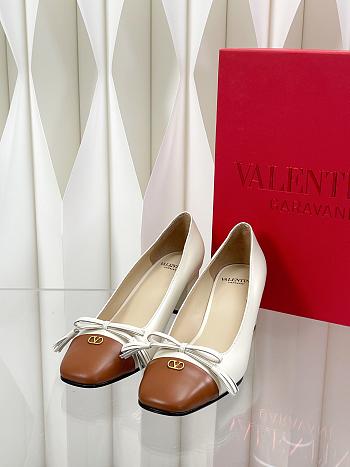 VALENTINO | Vlogo 6cm Garavani Valet Du Roi White/Brown