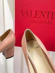 VALENTINO | Vlogo 6cm Garavani Valet Du Roi Nude Pink/Burgundy - 2
