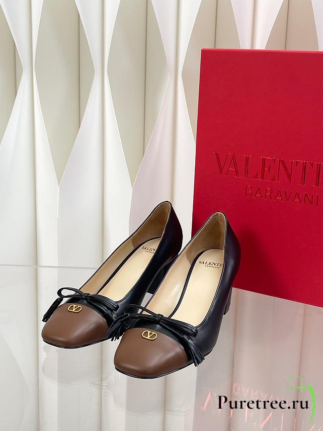 VALENTINO | Vlogo 6cm Garavani Valet Du Roi Black/Brown - 1