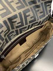 FENDI | Zucca Baguette Tobacco Bag Silver Hardware - 5