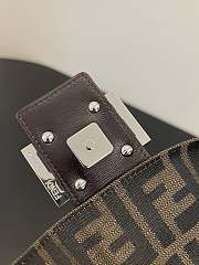 FENDI | Zucca Baguette Tobacco Bag Silver Hardware - 3