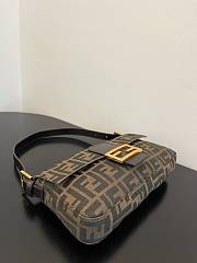 FENDI | Zucca Baguette Tobacco Bag Gold Hardware - 3