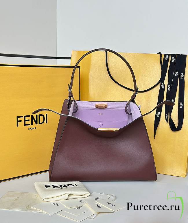 FENDI | Way Medium Bag In Brown - 1