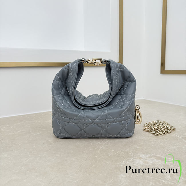 DIOR | Mini Sac hobo Dior Toujours Bag In Blue Gray - 1