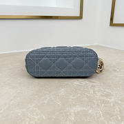 DIOR | Mini Sac hobo Dior Toujours Bag In Blue Gray - 4