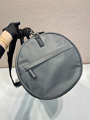 PRADA | Re-Nylon and Saffiano leather duffle bag sage gray - 6