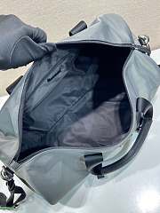 PRADA | Re-Nylon and Saffiano leather duffle bag sage gray - 4