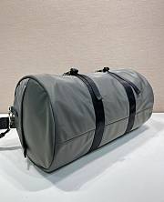 PRADA | Re-Nylon and Saffiano leather duffle bag sage gray - 2