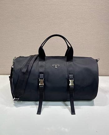 PRADA | Re-Nylon and Saffiano leather duffle bag black