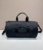 PRADA | Re-Nylon and Saffiano leather duffle bag black - 4