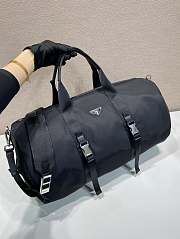 PRADA | Re-Nylon and Saffiano leather duffle bag black - 3