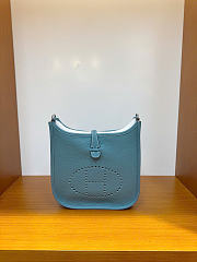 HERMES | Taurillon Clemence Evelyne TPM New Blue Jean - 5