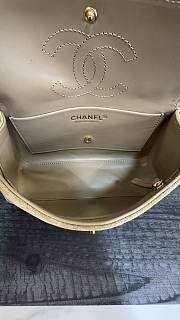 CHANEL | Mini Suede Maxi Flap Bag In Beige - 4