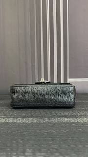 CHANEL | Mini Grained Calfskin Maxi Flap Bag In Black - 6