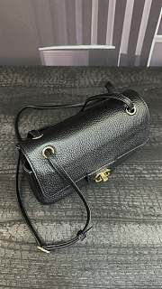 CHANEL | Mini Grained Calfskin Maxi Flap Bag In Black - 2