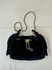 CHANEL | Mini 25 Hobo Bag Black Pony Hair Gold Hardware - 1