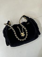 CHANEL | Mini 25 Hobo Bag Black Pony Hair Gold Hardware - 6