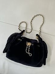 CHANEL | Mini 25 Hobo Bag Black Pony Hair Gold Hardware - 4