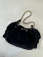 CHANEL | Mini 25 Hobo Bag Black Pony Hair Gold Hardware - 3
