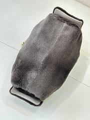 CHANEL | Mini 25 Hobo Bag Pony Hair Gold Hardware Charcoal Gray - 6