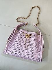 CHANEL | Calfskin Small Chanel 25 Handbag Pink - 1
