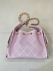 CHANEL | Calfskin Small Chanel 25 Handbag Pink - 6