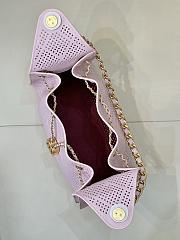 CHANEL | Calfskin Small Chanel 25 Handbag Pink - 5