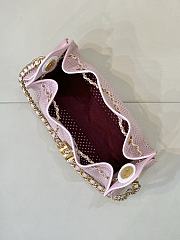 CHANEL | Calfskin Mini Chanel 25 Handbag Pink - 6