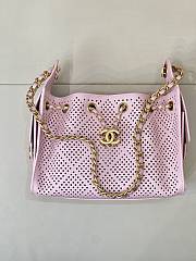 CHANEL | Calfskin Mini Chanel 25 Handbag Pink - 2