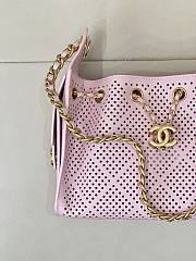 CHANEL | Calfskin Mini Chanel 25 Handbag Pink - 3