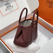 HERMES | Mini 23 Negonda Neo Garden Ebene In Burgundy - 5