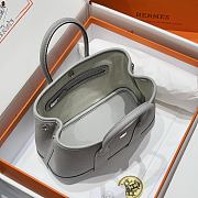 HERMES | Mini 23 Negonda Neo Garden Ebene In Gris Pale - 6