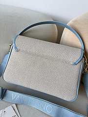 VALENTINO | Chelsea Fabric Medium Crossbody Bag In Blue - 4