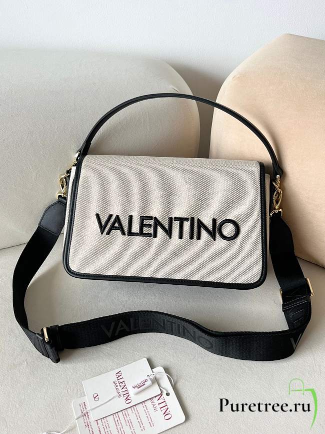 VALENTINO | Chelsea Fabric Medium Crossbody Bag In Black - 1