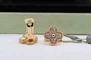 VCA | Diamond Vintage Alhambra Earrings In Gold - 3